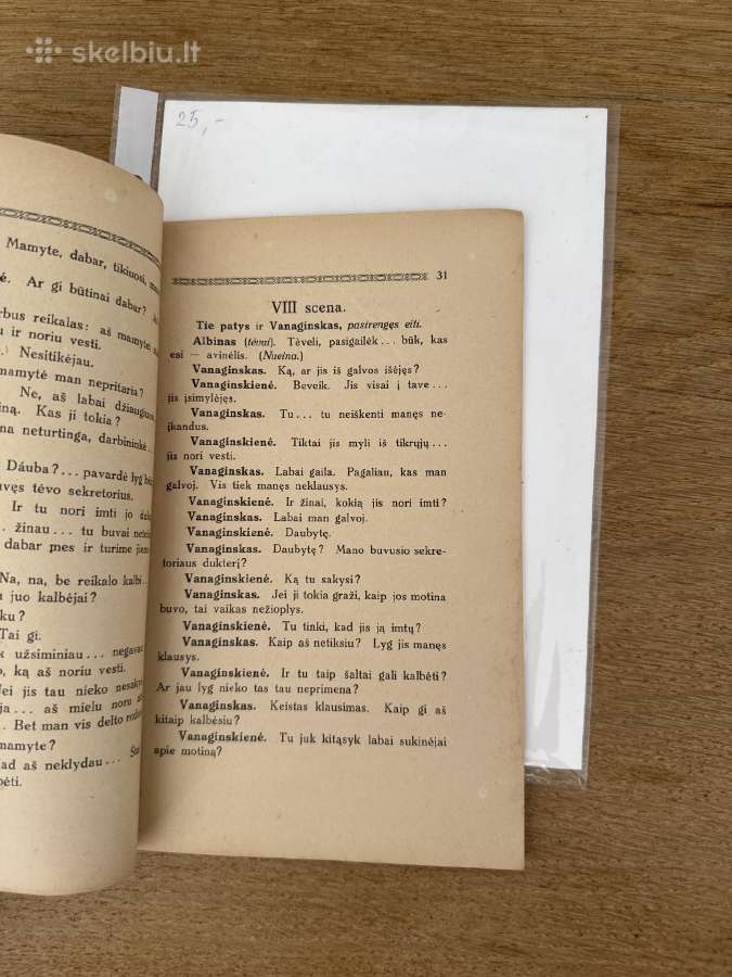 Avinėlis nekaltasis 4 veiksmų komedija. 1921 m. - nuotraukos Nr. 6