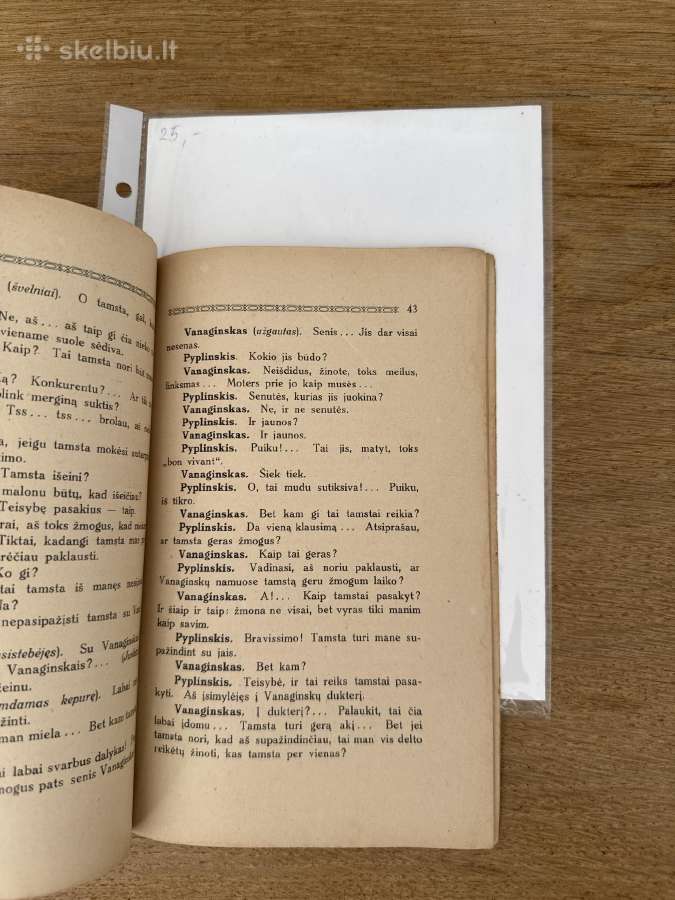 Avinėlis nekaltasis 4 veiksmų komedija. 1921 m. - nuotraukos Nr. 7