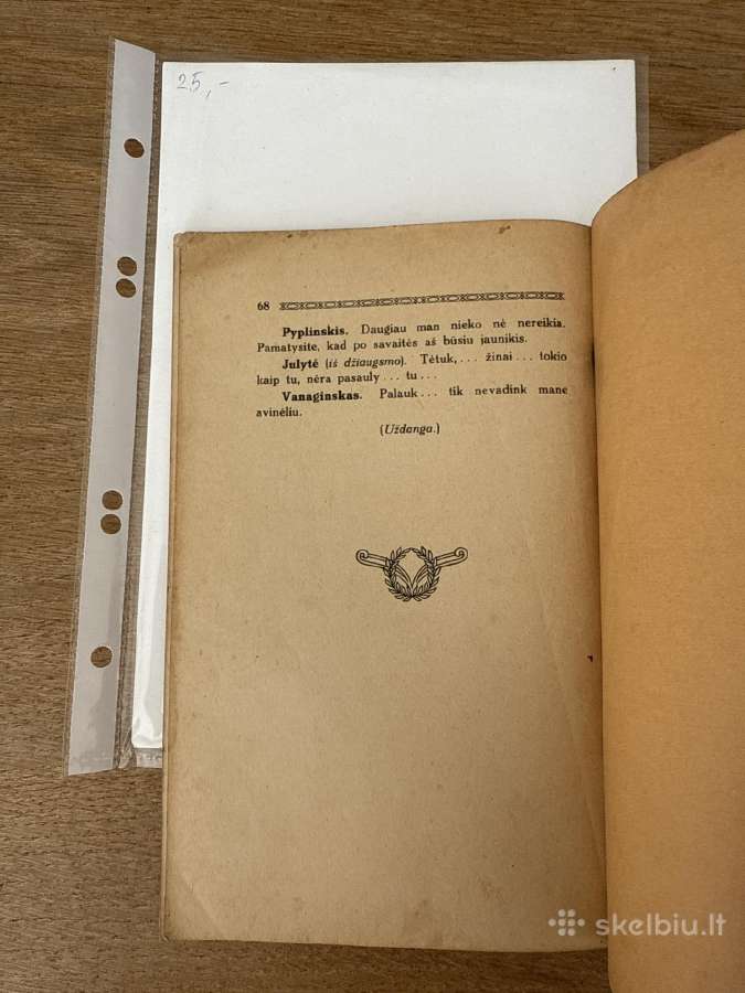 Avinėlis nekaltasis 4 veiksmų komedija. 1921 m. - nuotraukos Nr. 8