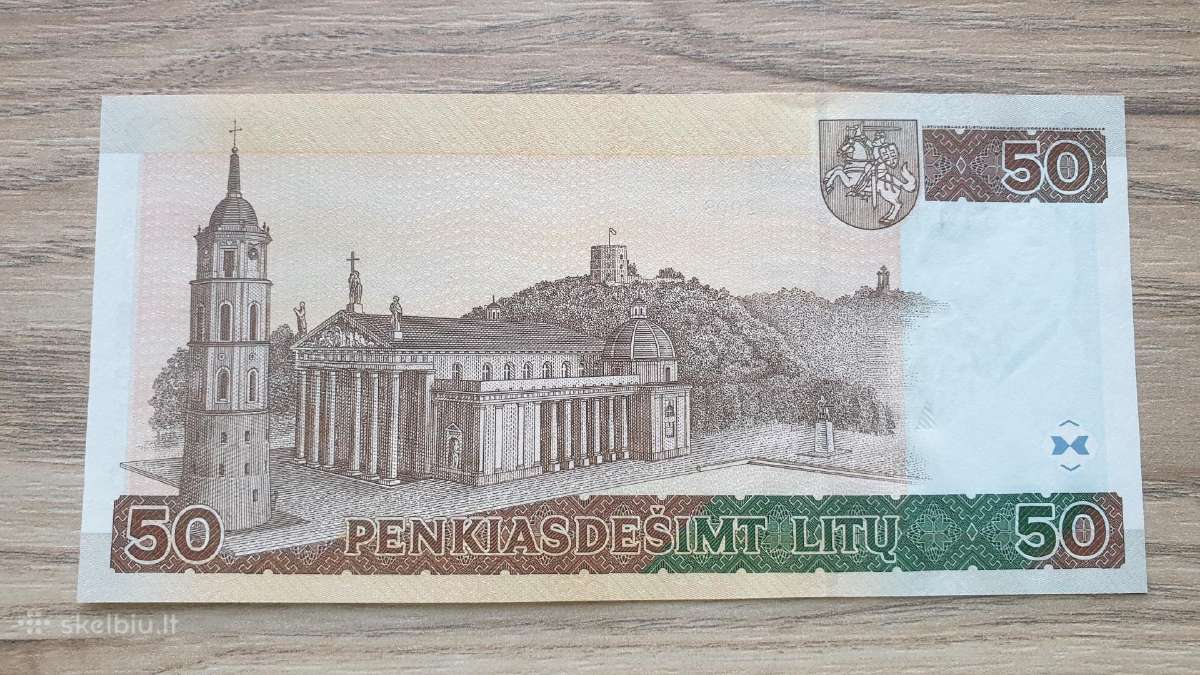 2003 metų 50 litų Unc - nuotraukos Nr. 2