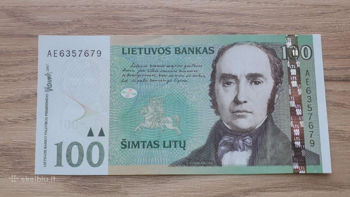 2007 metų 100 litų