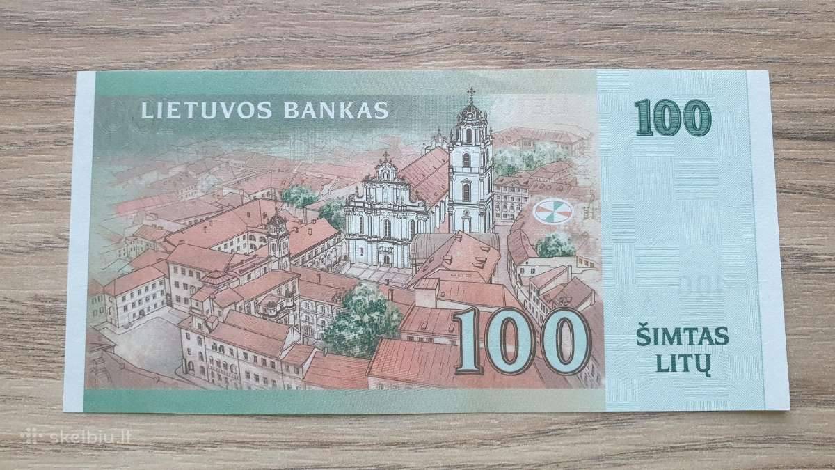 2007 metų 100 litų Unc - nuotraukos Nr. 2