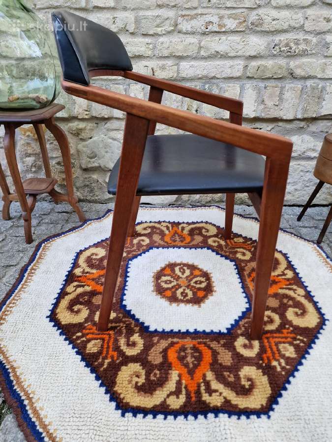 Vintažinė mid century tikmedžio kėdė - nuotraukos Nr. 2