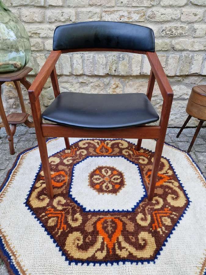 Vintažinė mid century tikmedžio kėdė - nuotraukos Nr. 9