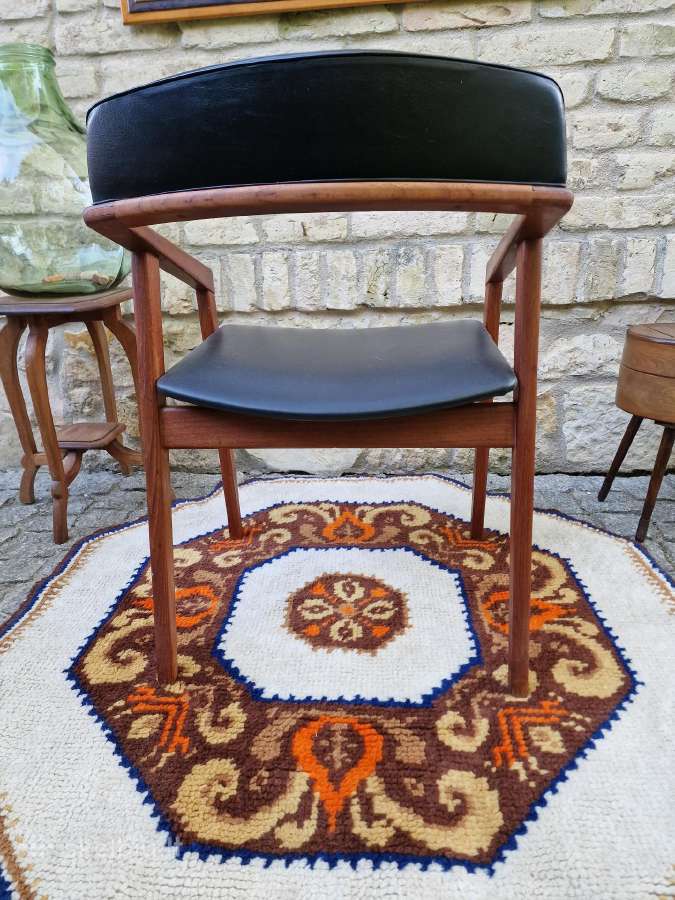 Vintažinė mid century tikmedžio kėdė - nuotraukos Nr. 11
