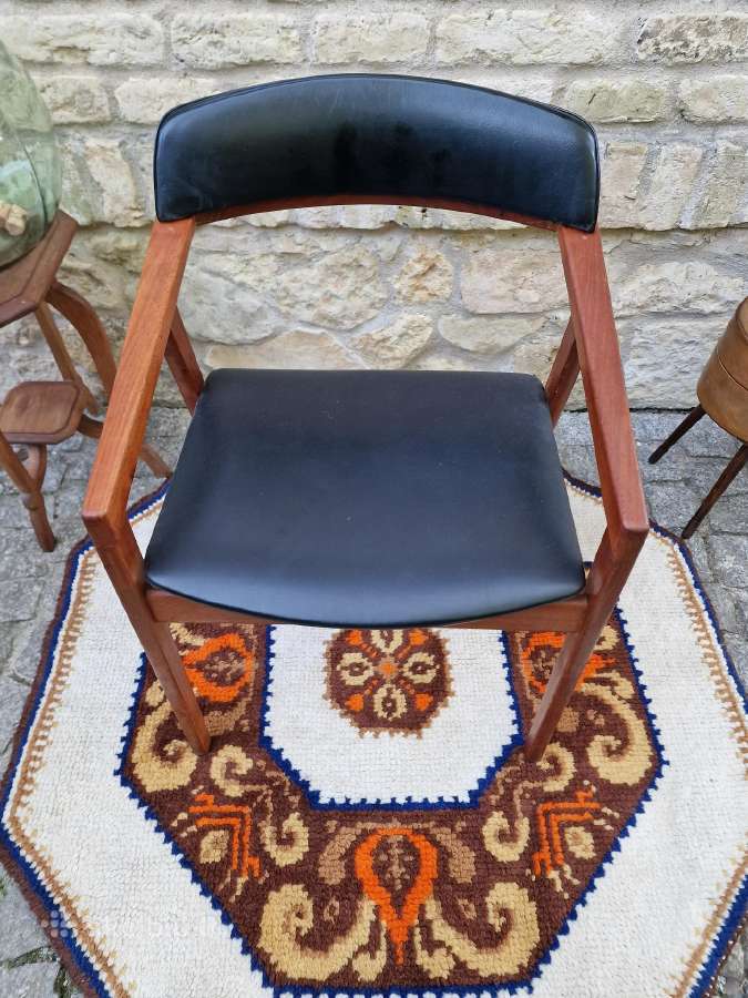 Vintažinė mid century tikmedžio kėdė - nuotraukos Nr. 12