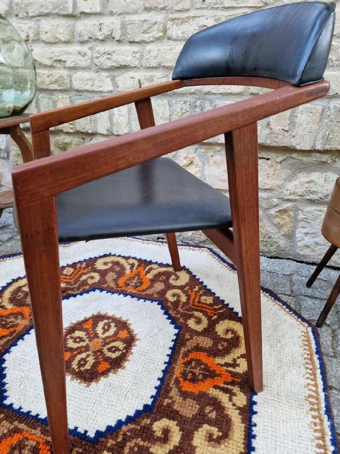 Vintažinė mid century tikmedžio kėdė - nuotraukos Nr. 22
