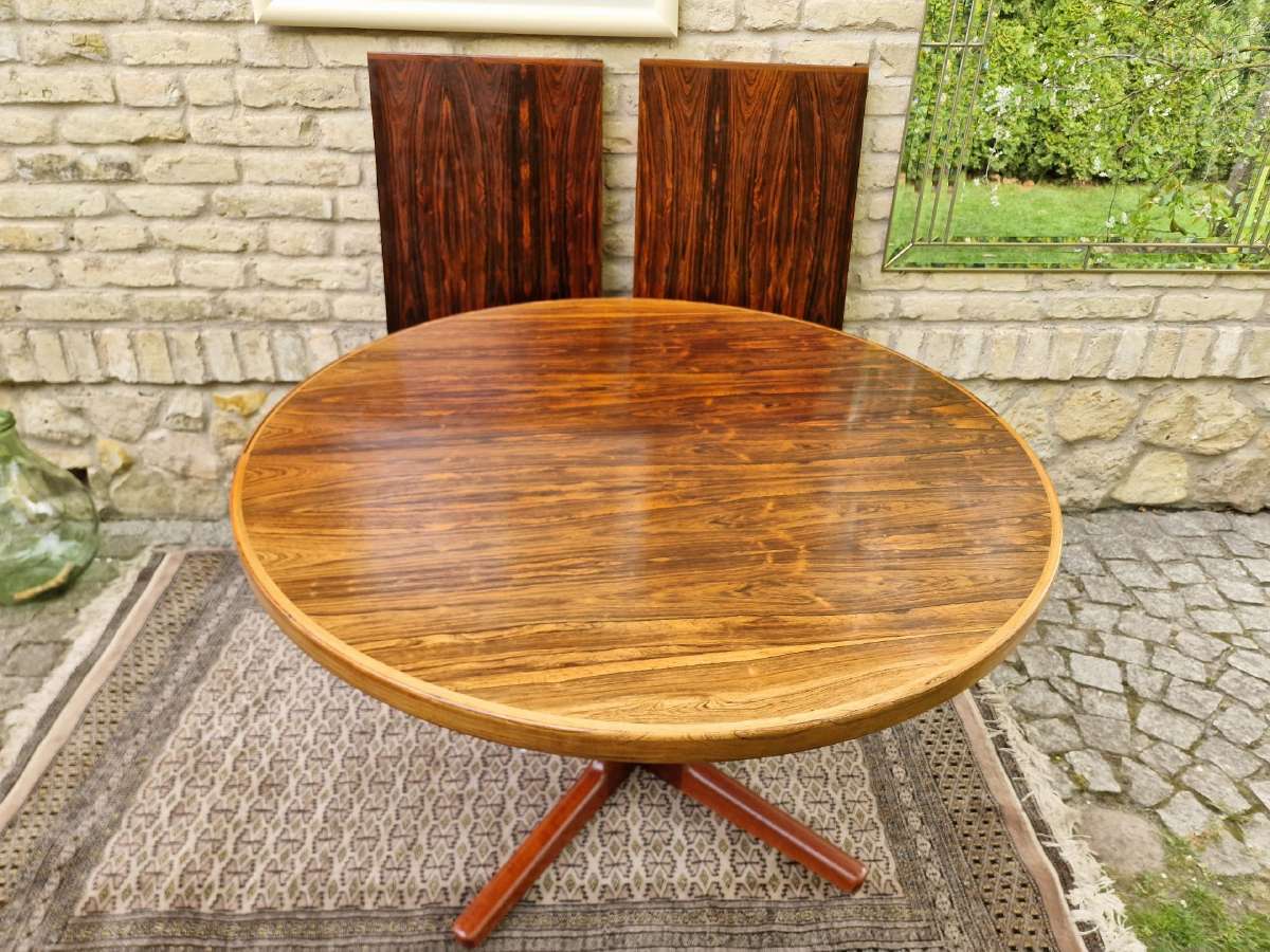 Vintažinis mid century palisandro valgomojo stalas