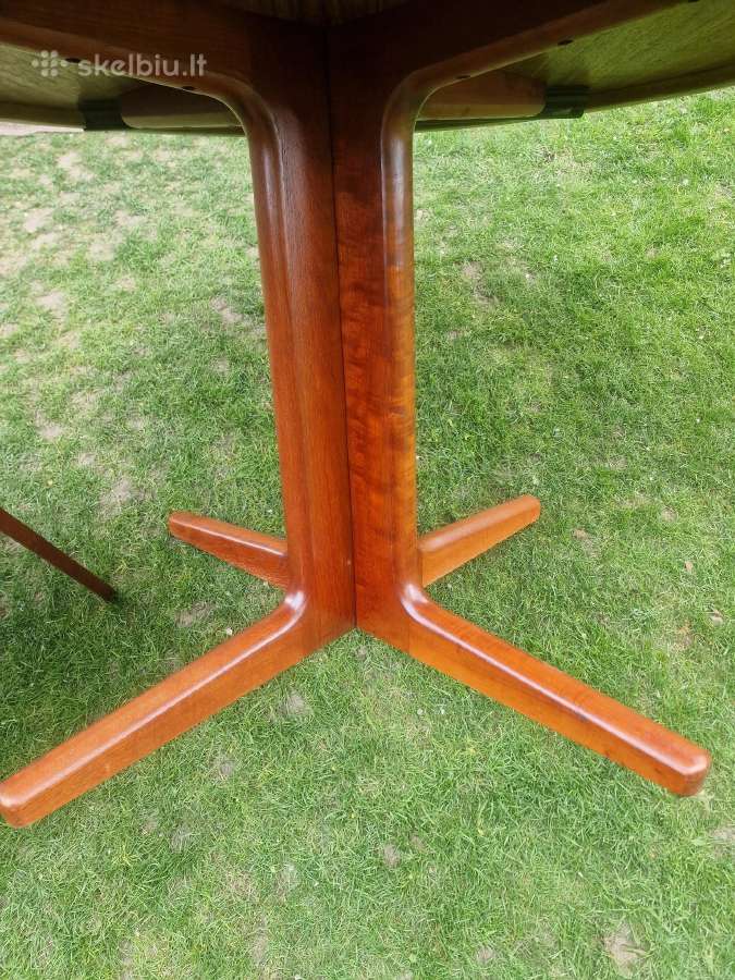Vintažinis mid century palisandro valgomojo stalas - nuotraukos Nr. 10