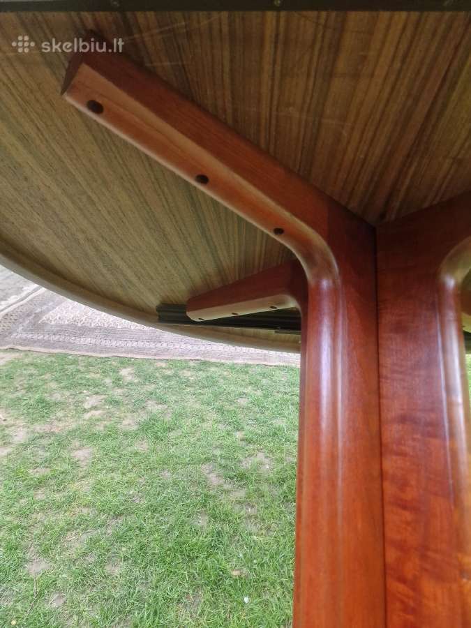 Vintažinis mid century palisandro valgomojo stalas - nuotraukos Nr. 29
