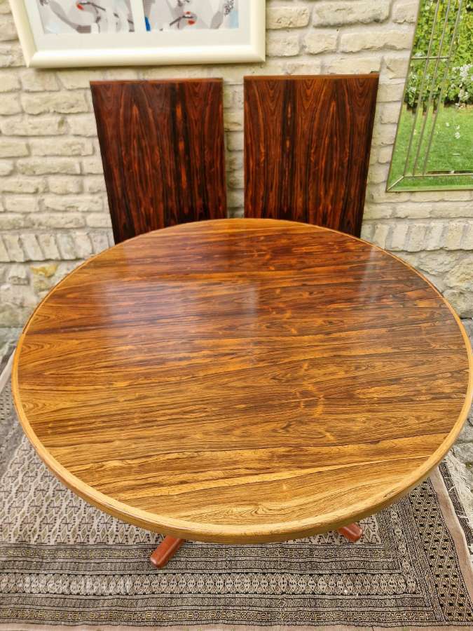 Vintažinis mid century palisandro valgomojo stalas - nuotraukos Nr. 37