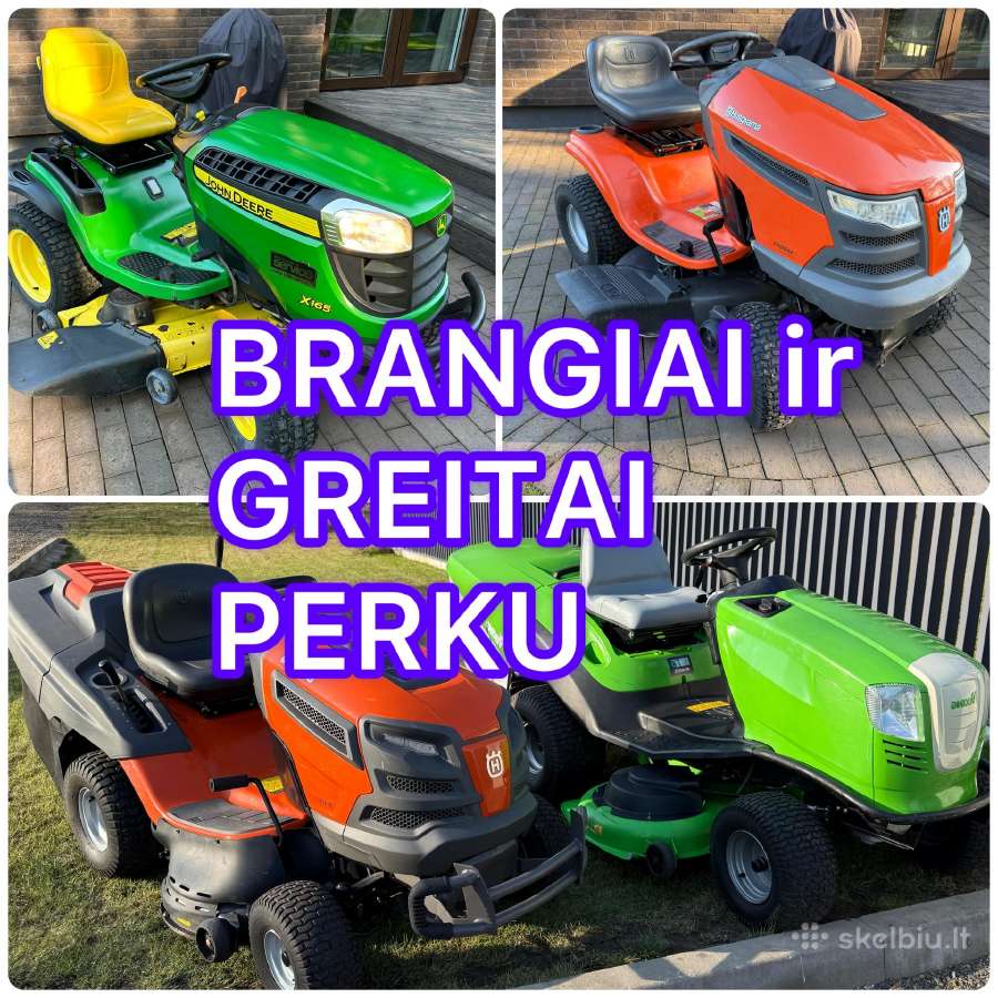 Brangiai ir greitai perku sodo traktoriukus