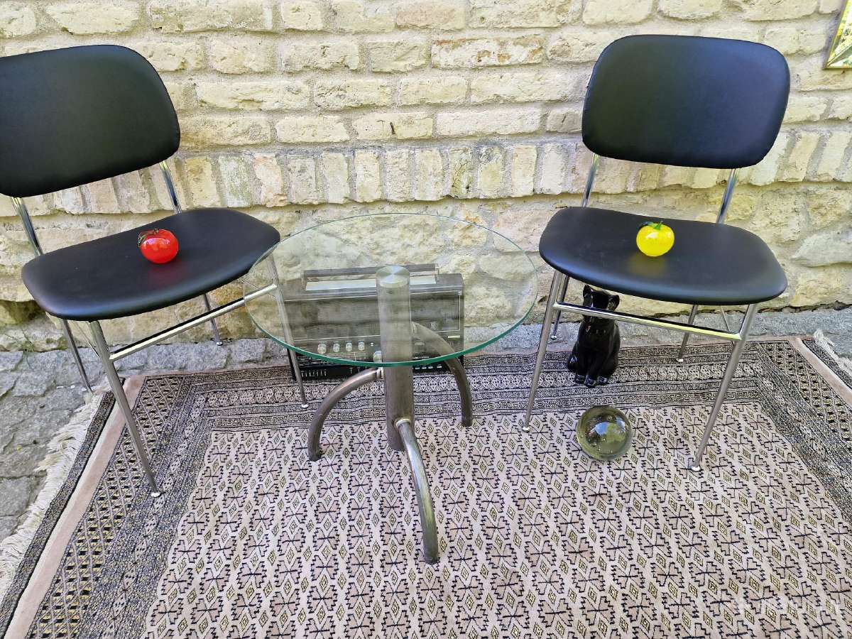 Vintažinis Mid Century Bauhaus st kavos staliukas - nuotraukos Nr. 2