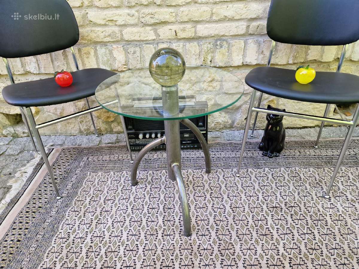 Vintažinis Mid Century Bauhaus st kavos staliukas - nuotraukos Nr. 3