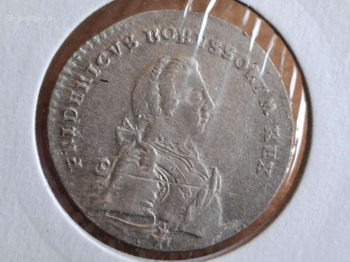 Prūsija Ortas 1751 sidabras - nuotraukos Nr. 2
