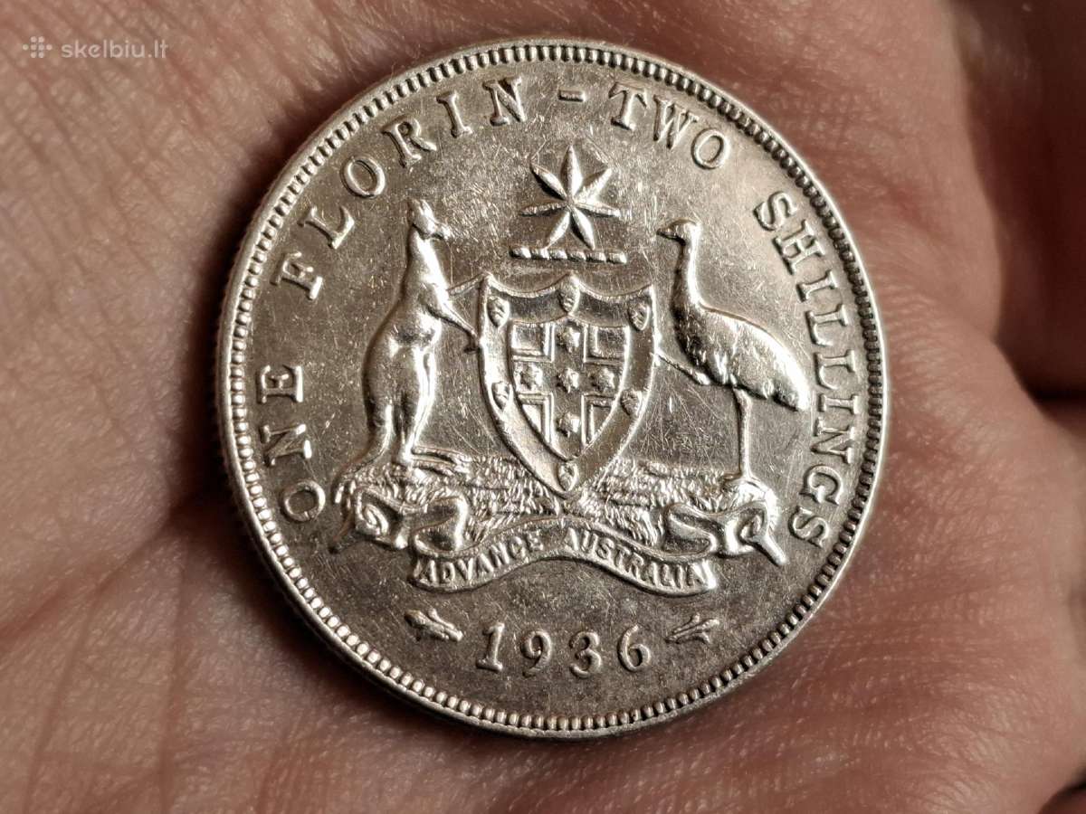 Australija Florinas 1936 sidabras