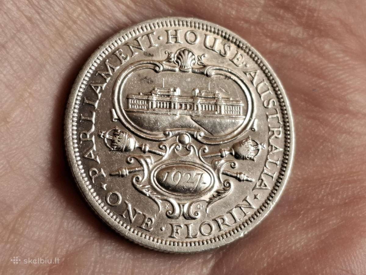 Australija Florinas 1927 sidabras proginė