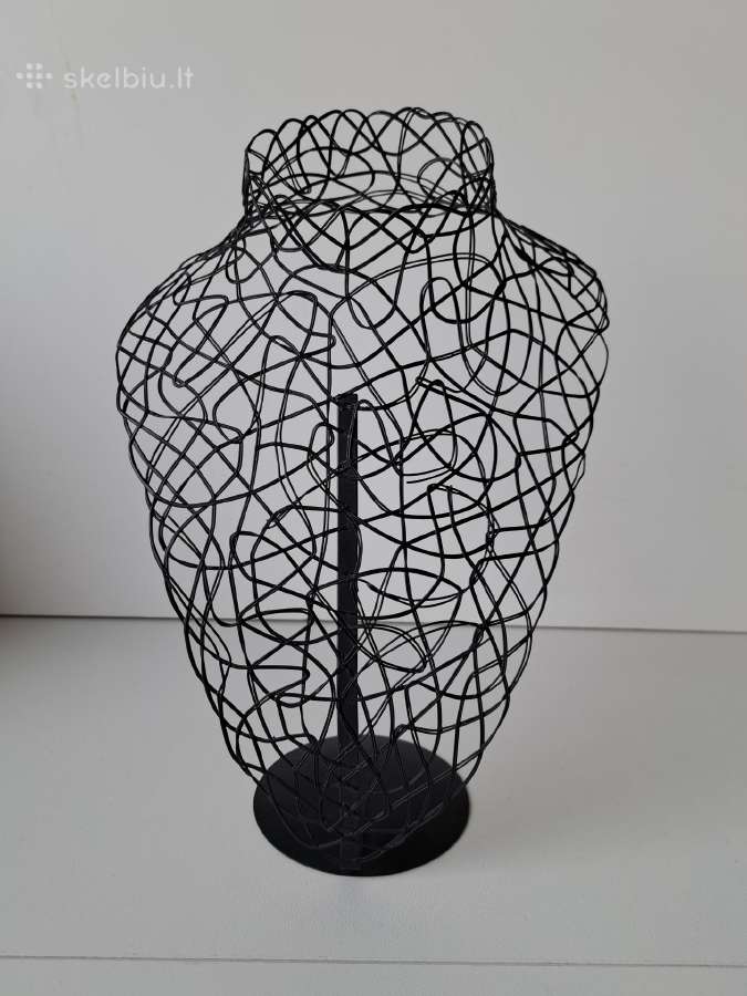 Biustas papuošalams, metalinis 33x20cm - nuotraukos Nr. 2