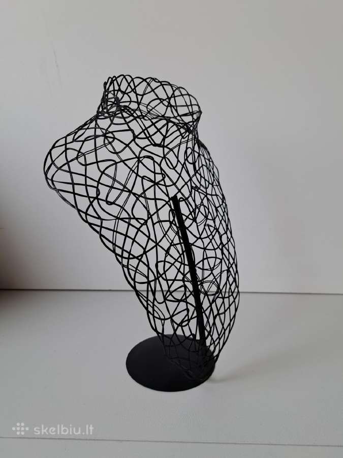 Biustas papuošalams, metalinis 33x20cm