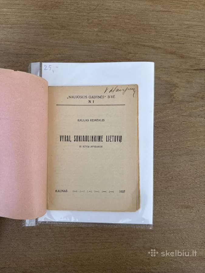 Vyrai, sukiaulinkime Lietuvą! ir kitos apys 1927 m - nuotraukos Nr. 2