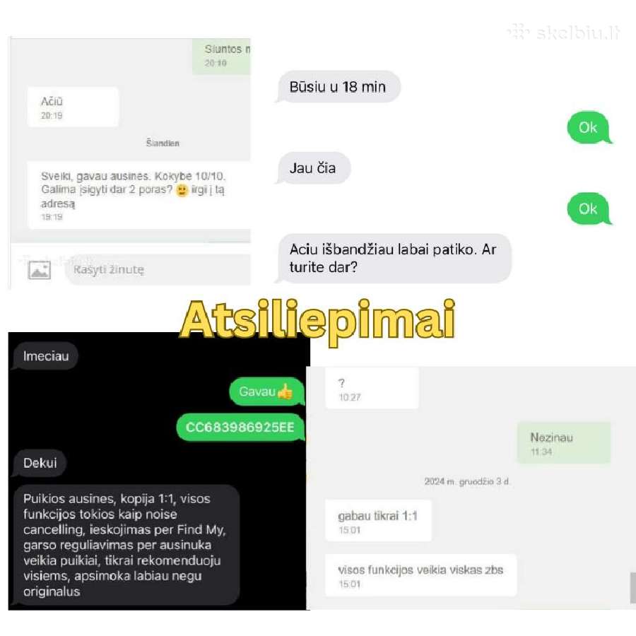 Ausinės Pro 3, Pro 2 2026 1:1 Atsiliepimai, Akcija - nuotraukos Nr. 7