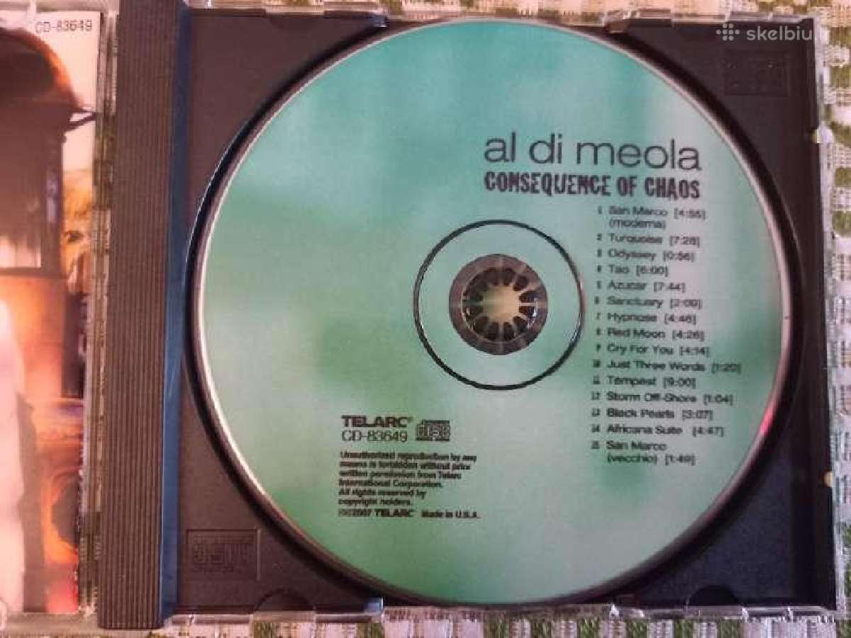 20 AL Di Meola CD+1 Dvd - 160 euru - nuotraukos Nr. 21