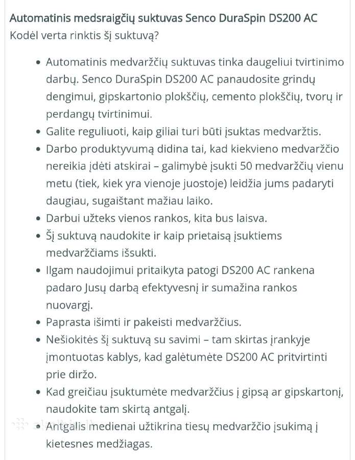 Automatinis medsraigčių suktuvas - nuotraukos Nr. 5