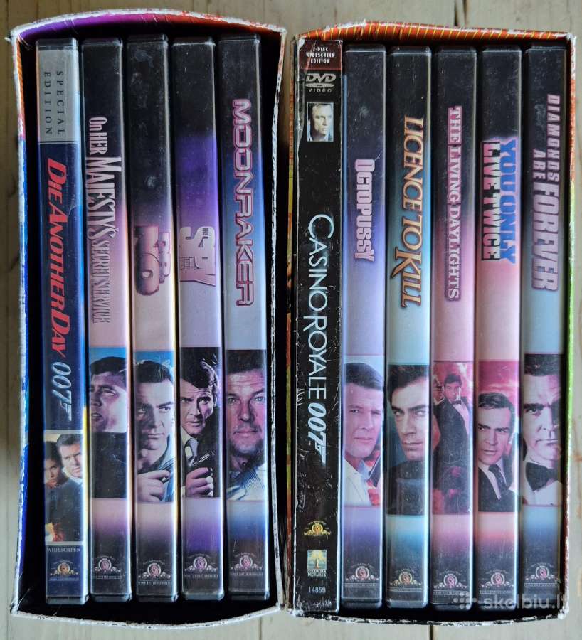 James bond 11vnt. originalių dvd rinkinys - nuotraukos Nr. 2
