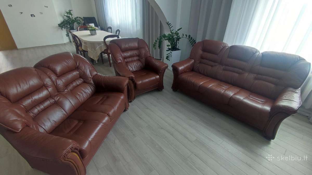3+2+1 natūralios odos komplektas - nuotraukos Nr. 5