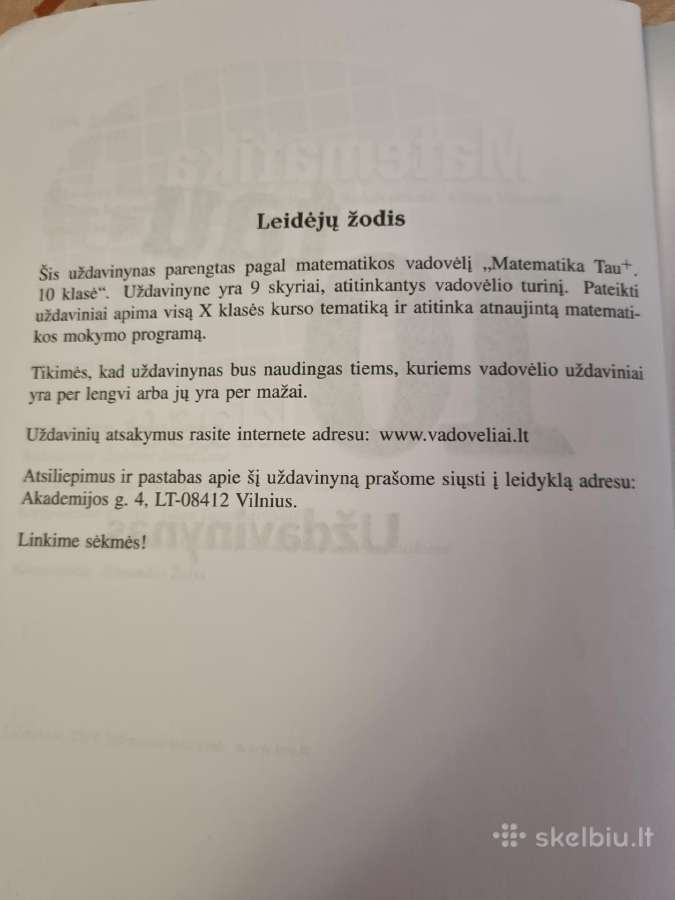 Matematika tau+ 10 kl uždavinynas - nuotraukos Nr. 4