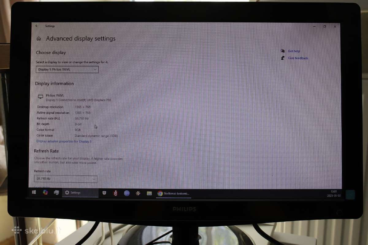 Philips 19 coliu monitorius Vga - nuotraukos Nr. 2