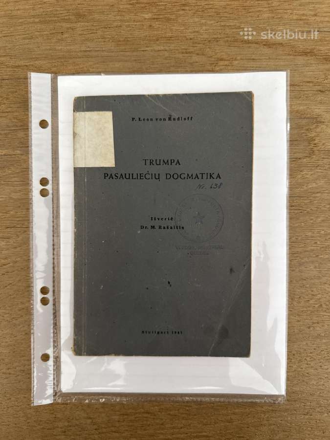 Trumpa pasauliečių dogmatika 1947 m.