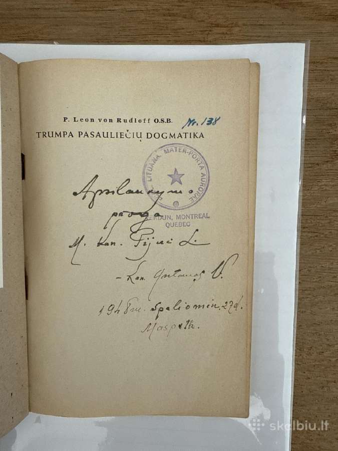 Trumpa pasauliečių dogmatika 1947 m. - nuotraukos Nr. 2