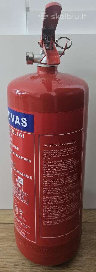 Gesintuvas miltelinis su manometru 6kg. - nuotraukos Nr. 2