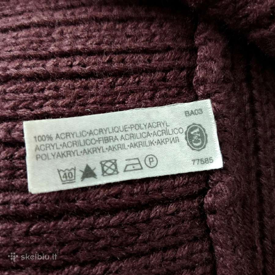 Skraistė „c&a moteriška tamsiai vyšninės bordo sp - nuotraukos Nr. 3