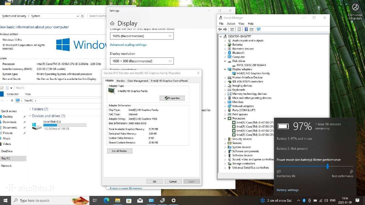 Ultrabookas Hp folio 9480m - nuotraukos Nr. 10