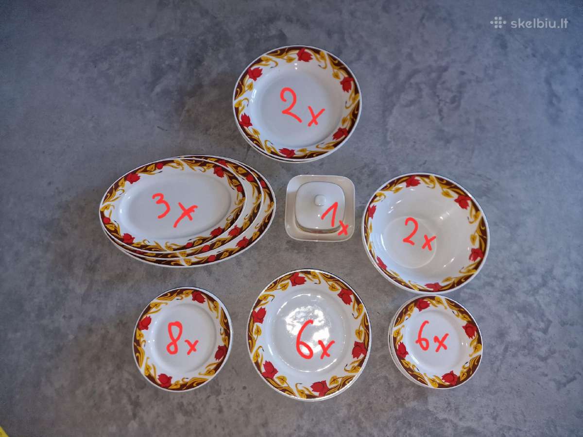 Vintažinis Thun porceliano servizas iš Čekoslovaki - nuotraukos Nr. 12