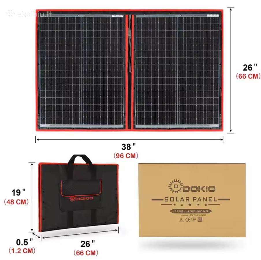 Saules baterija 100w - nuotraukos Nr. 2