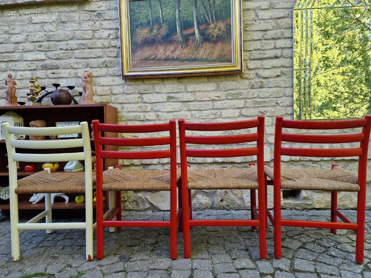 Vintažinės mid century autorinės kėdės - nuotraukos Nr. 5