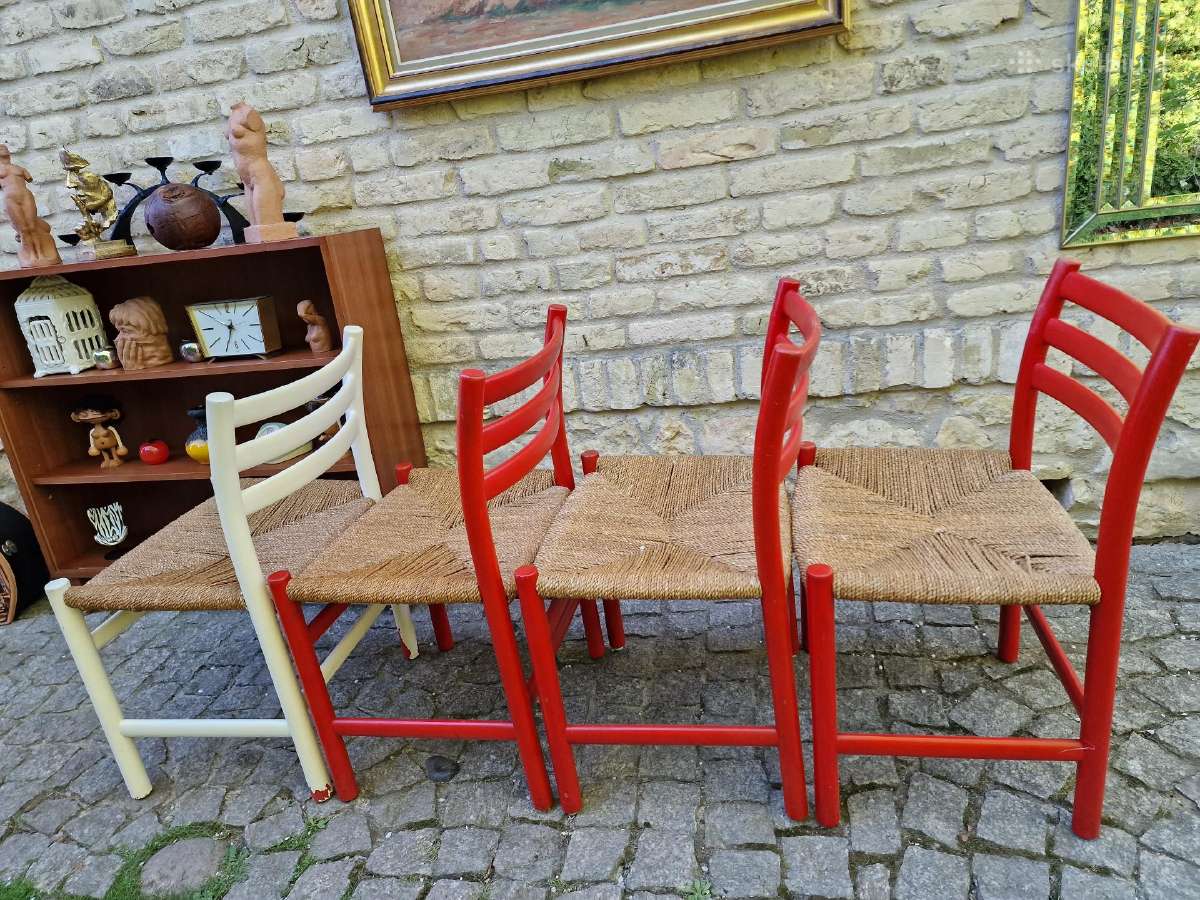 Vintažinės mid century autorinės kėdės - nuotraukos Nr. 7