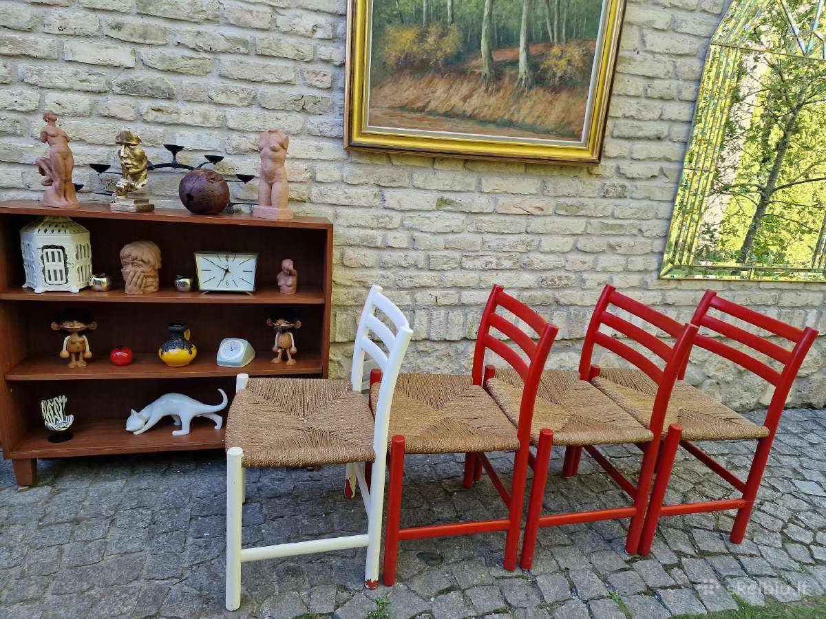 Vintažinės mid century autorinės kėdės - nuotraukos Nr. 9