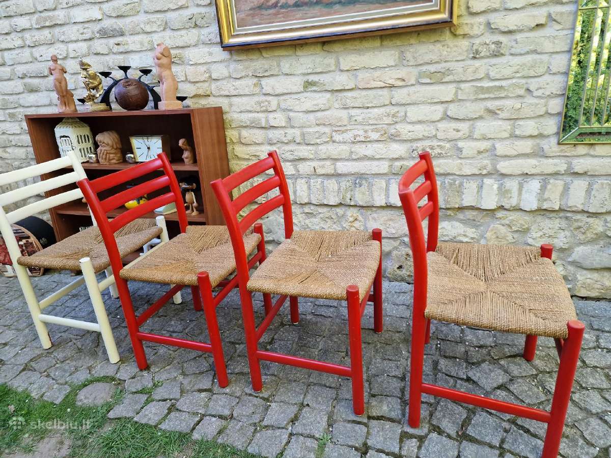 Vintažinės mid century autorinės kėdės - nuotraukos Nr. 23