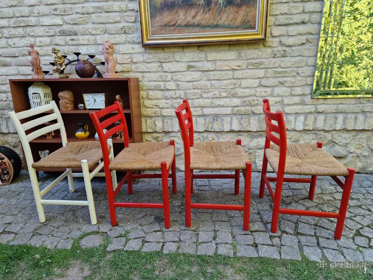 Vintažinės mid century autorinės kėdės - nuotraukos Nr. 27