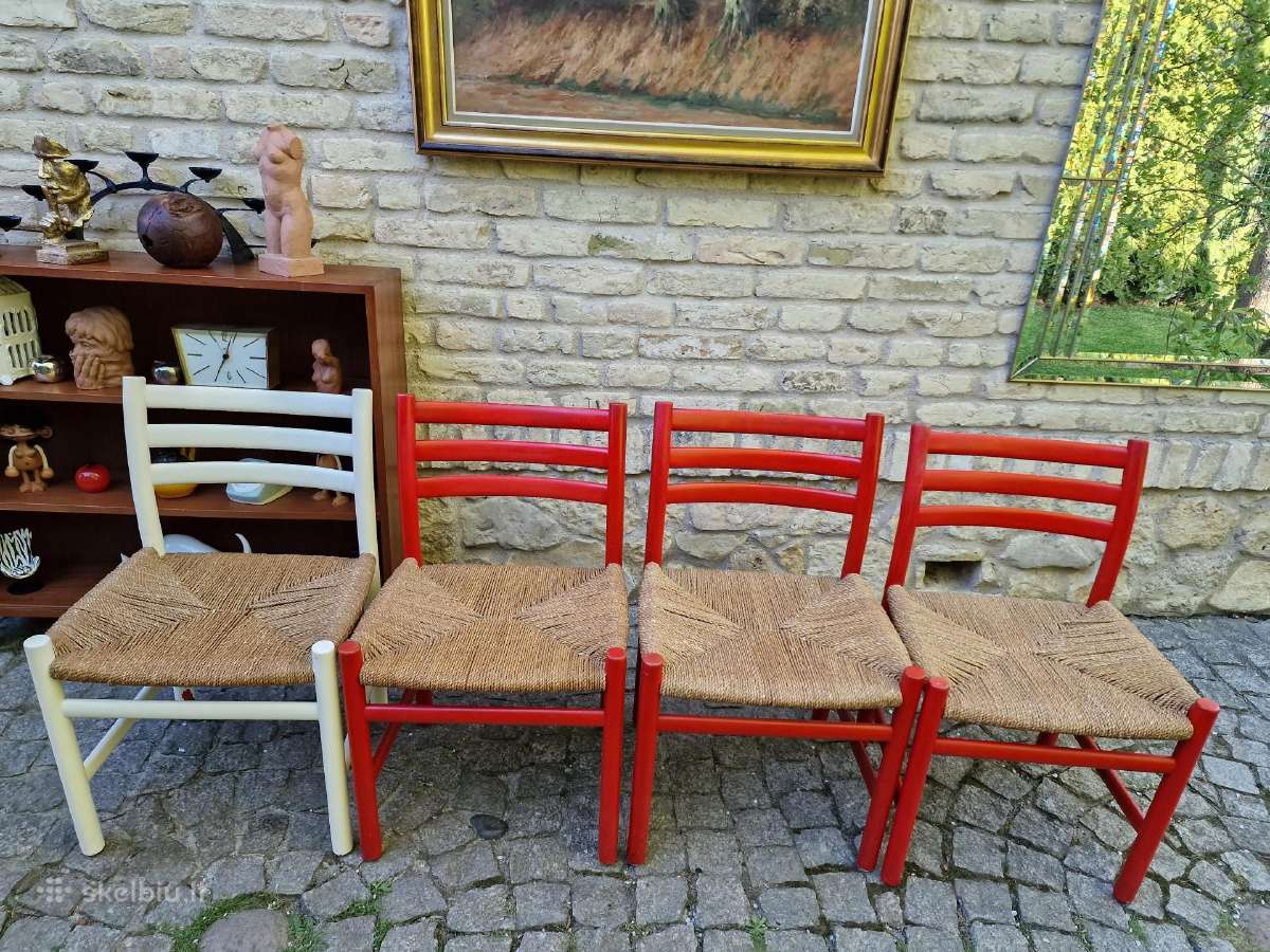 Vintažinės mid century autorinės kėdės - nuotraukos Nr. 29