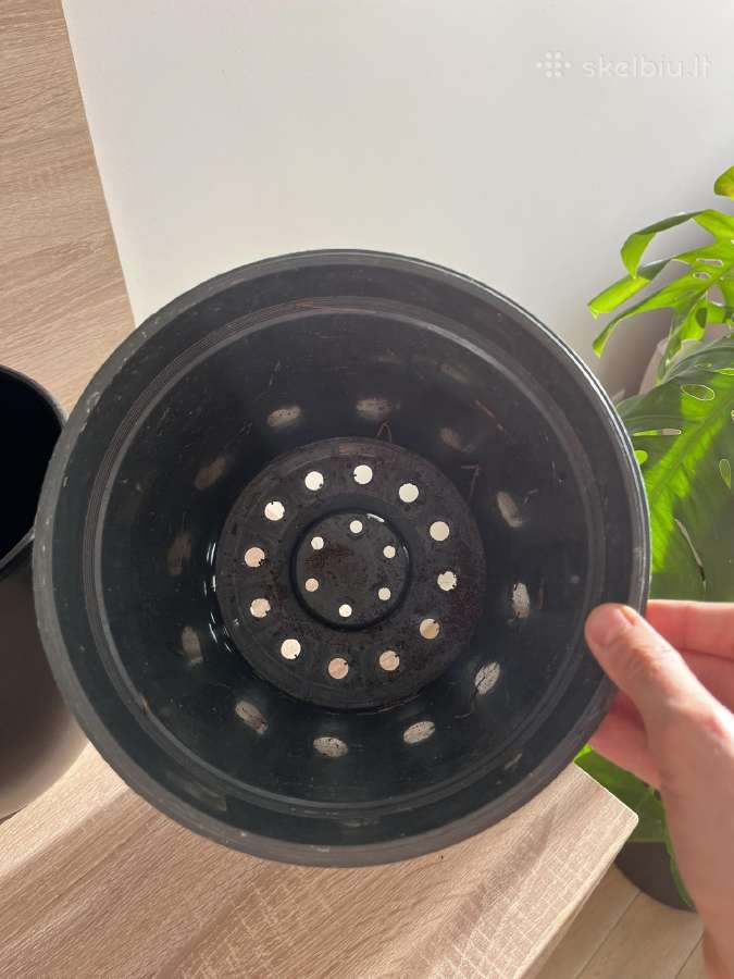 Vazonas 24cm juodas - nuotraukos Nr. 6