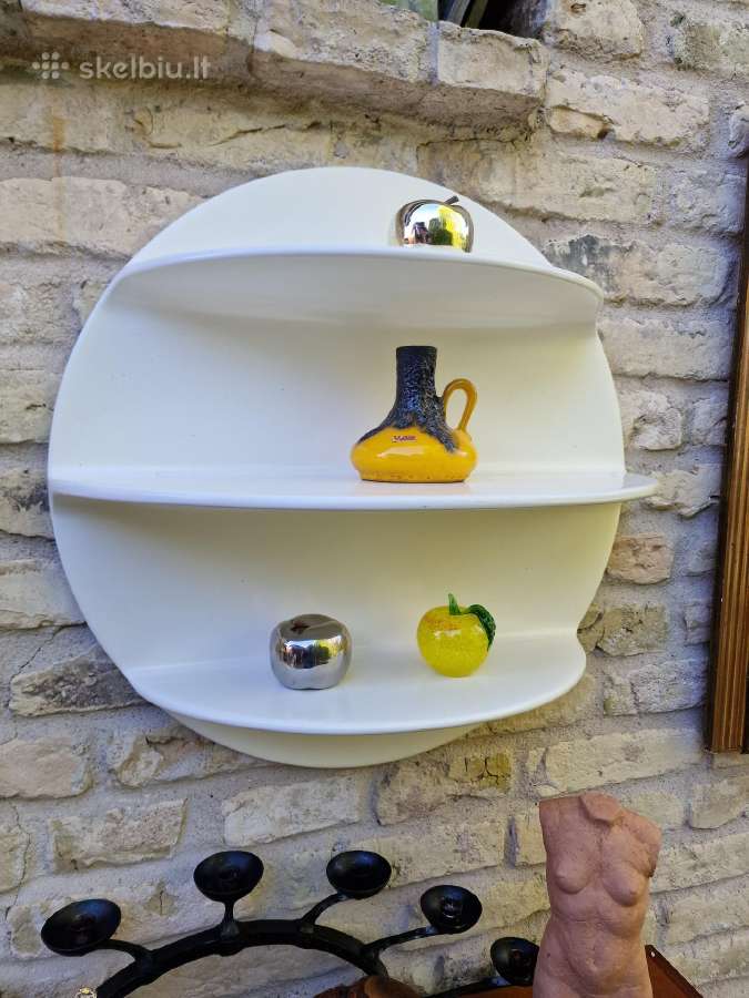 Vintažinės mid century Space Age lentynos - nuotraukos Nr. 6