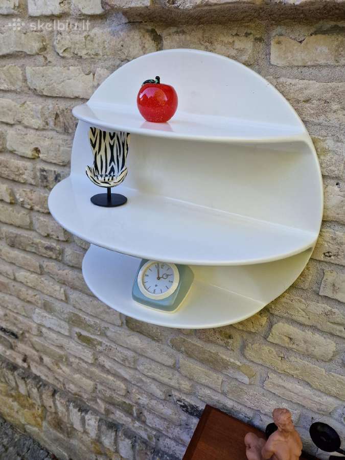 Vintažinės mid century Space Age lentynos - nuotraukos Nr. 8