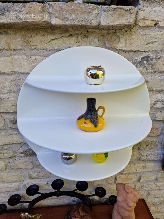 Vintažinės mid century Space Age lentynos - nuotraukos Nr. 9