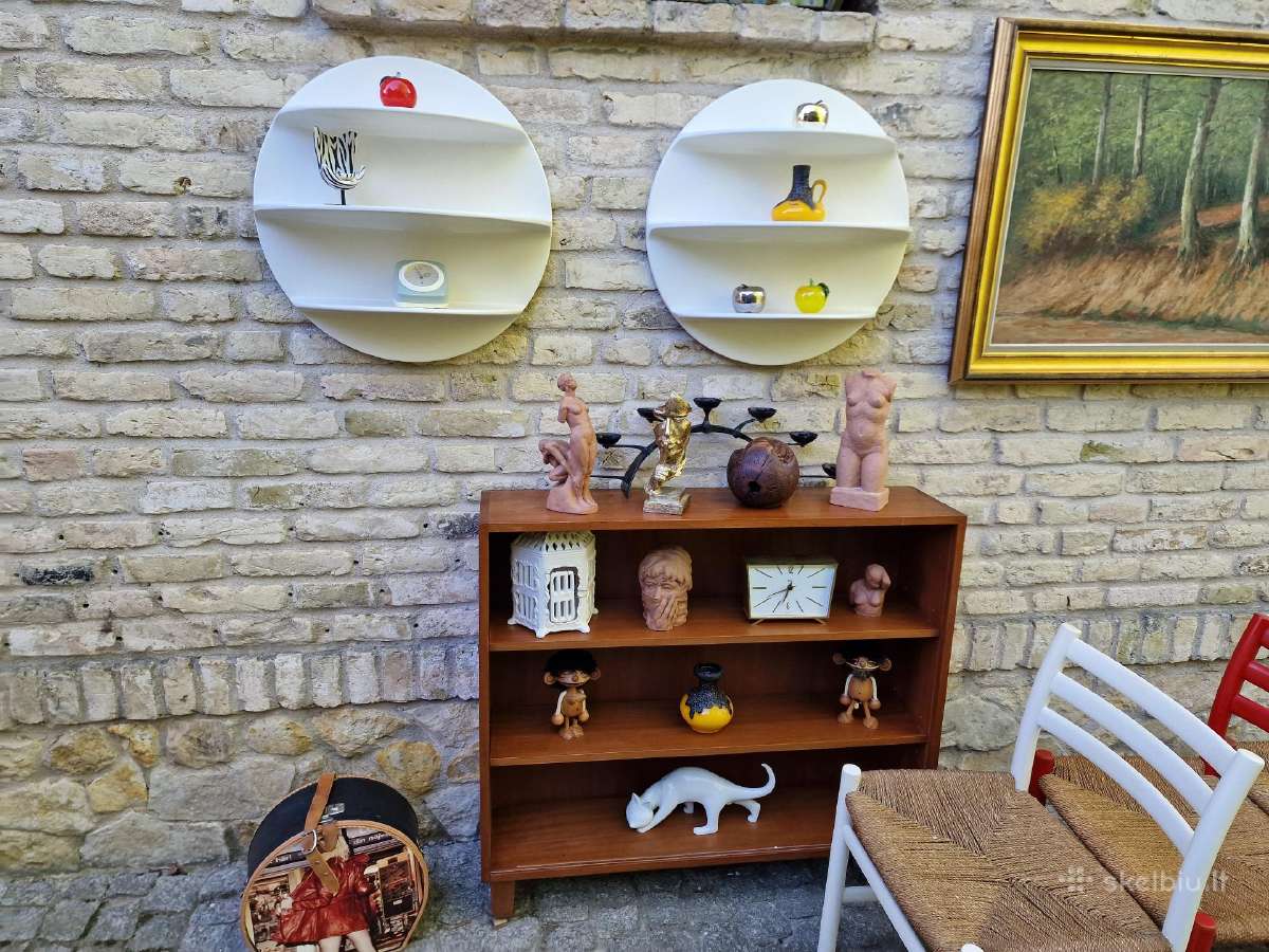 Vintažinės mid century Space Age lentynos - nuotraukos Nr. 15