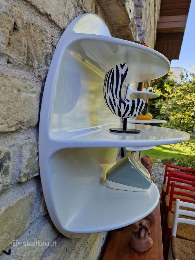 Vintažinės mid century Space Age lentynos - nuotraukos Nr. 17